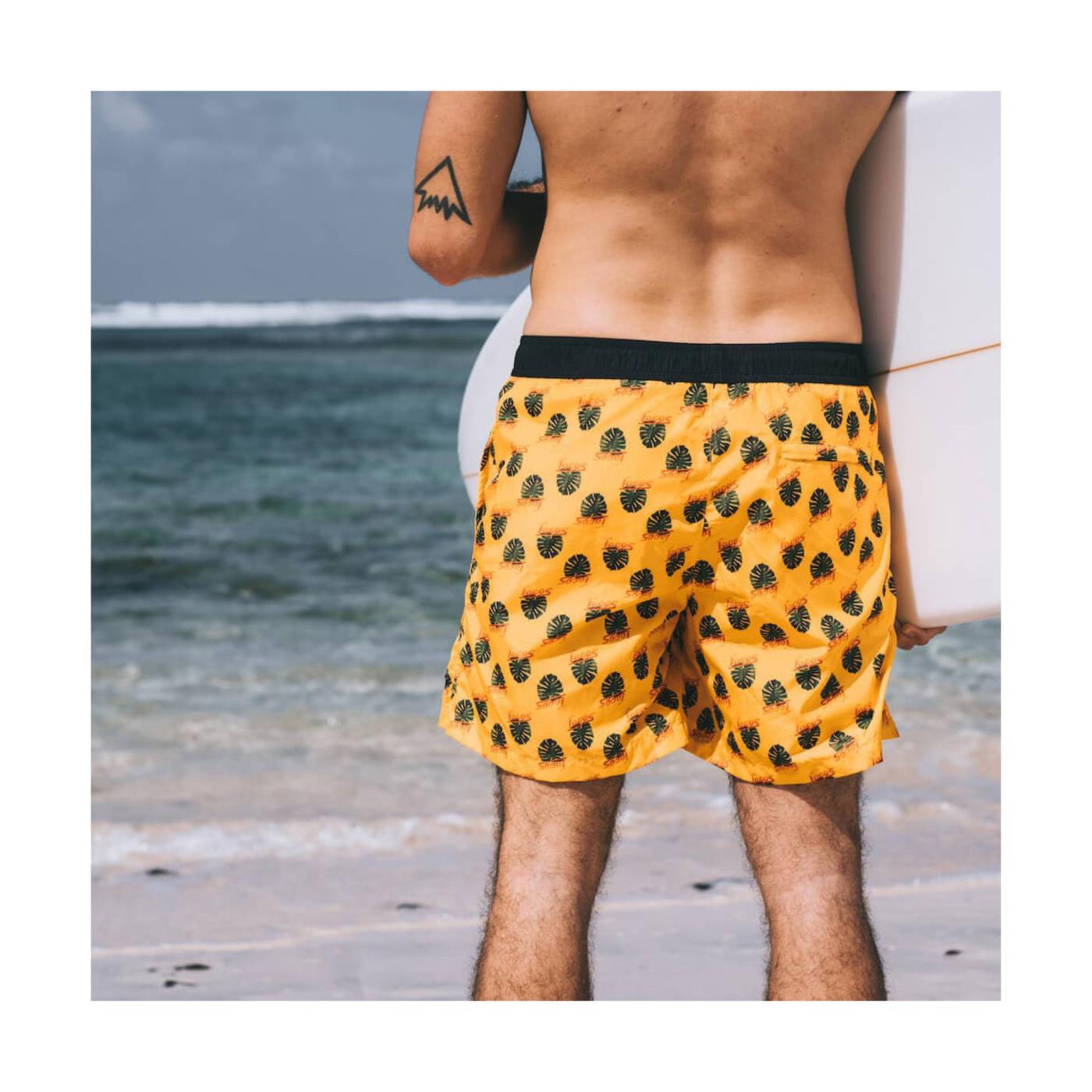 SEAY BOXER YELLOW MONSTERA