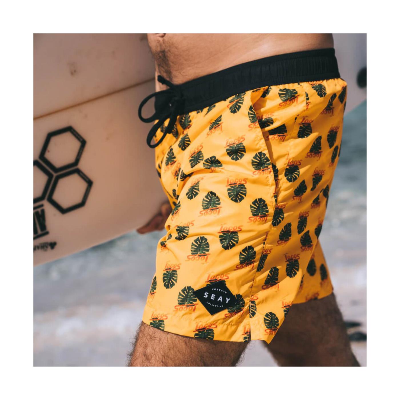 SEAY BOXER YELLOW MONSTERA