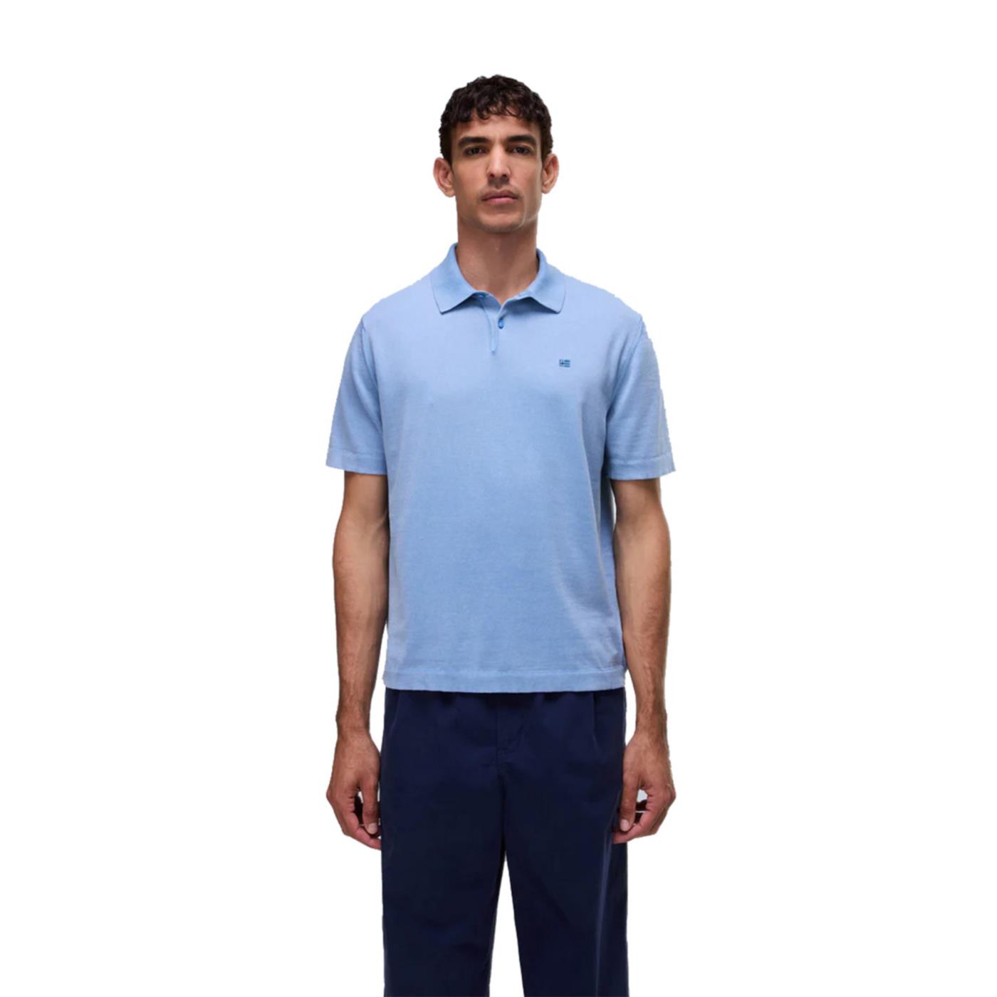NAPAPIJRI D-HUDSON POLO SS - Azzurro - immagine principale
