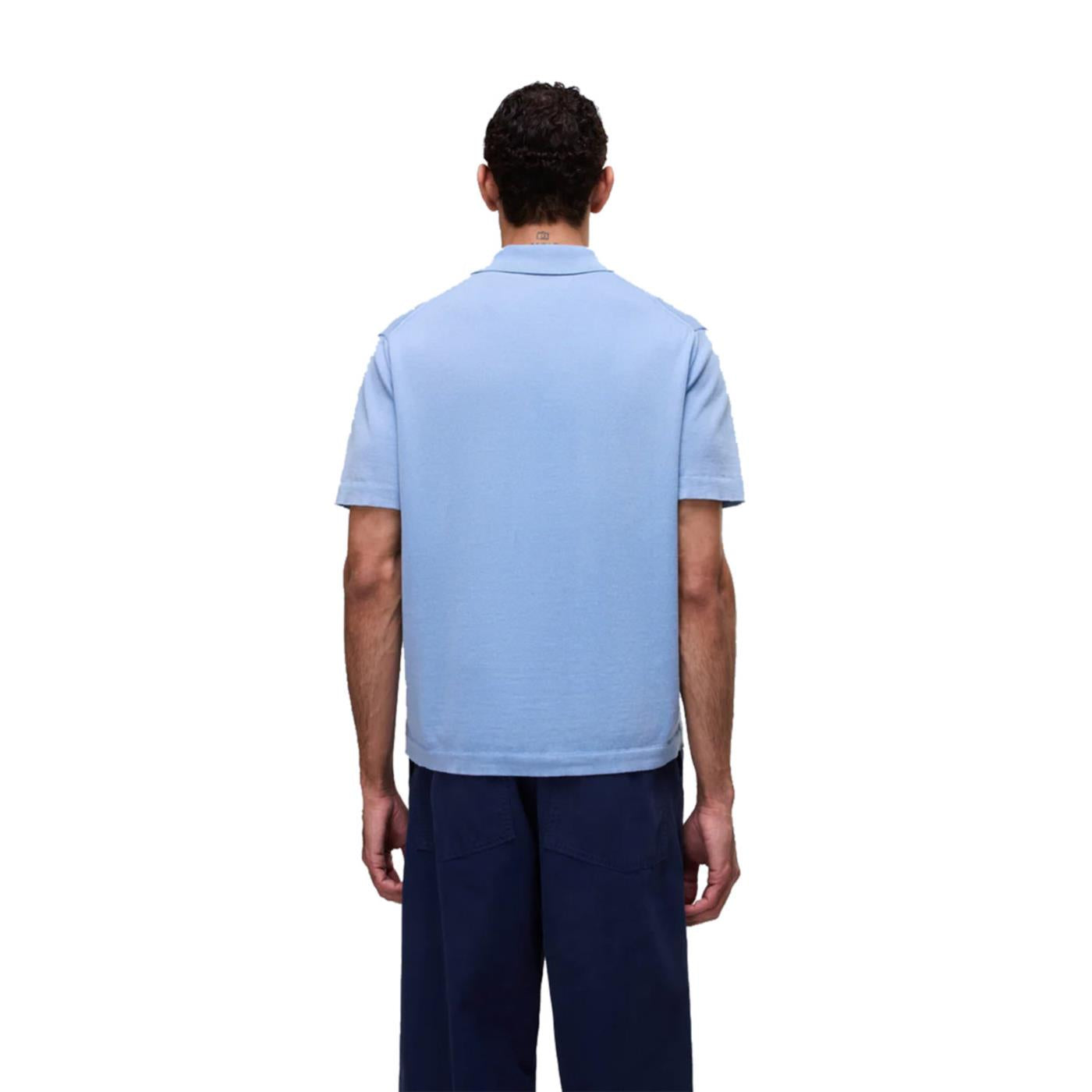 NAPAPIJRI D-HUDSON POLO SS - Azzurro - vista 2