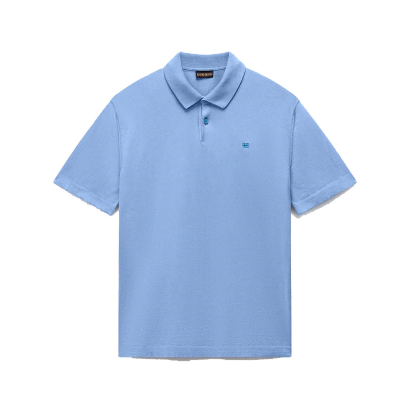 NAPAPIJRI D-HUDSON POLO SS - Azzurro - vista 5
