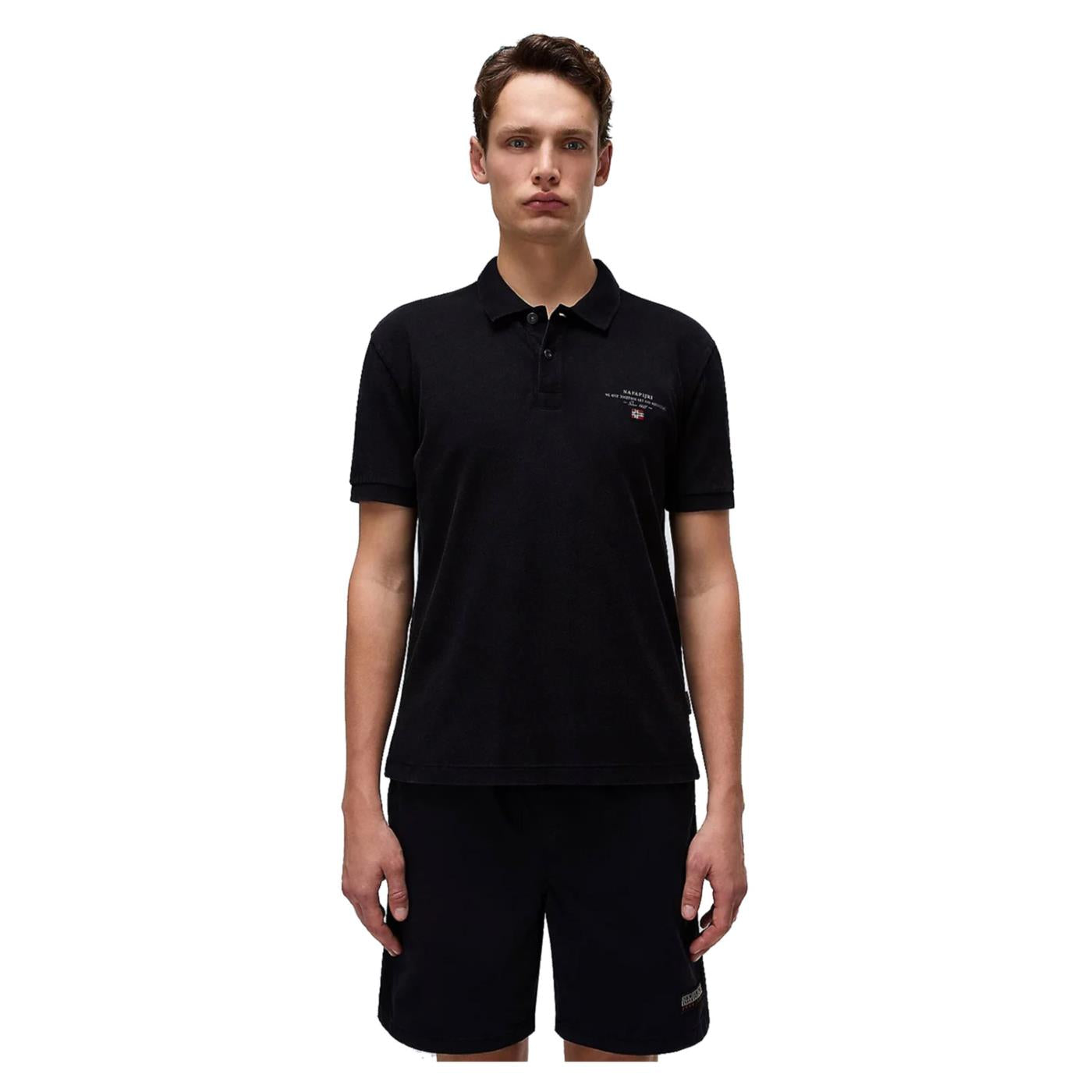 NAPAPIJRI POLO ELBAS SHORT SLEEVE - C1-nero - immagine principale