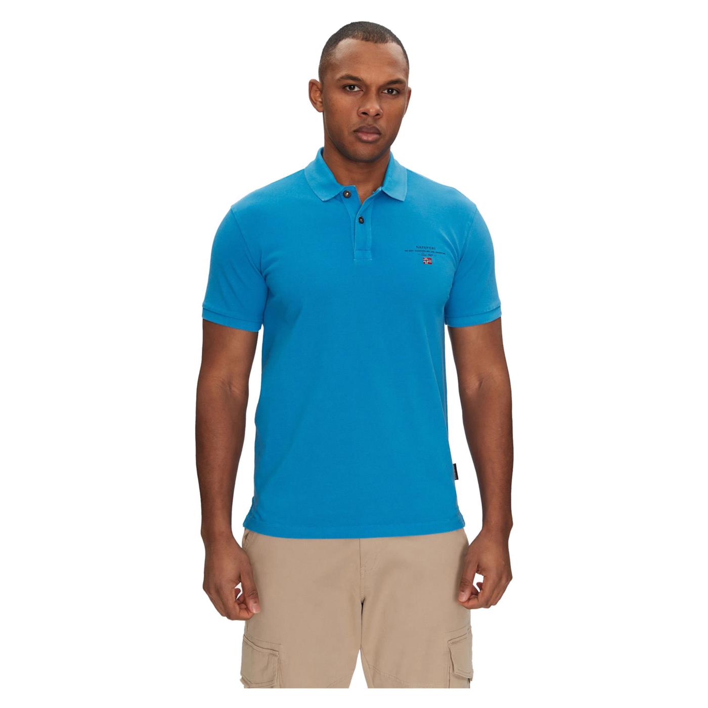 NAPAPIJRI POLO ELBAS SHORT SLEEVE - C1-azzurro - immagine principale