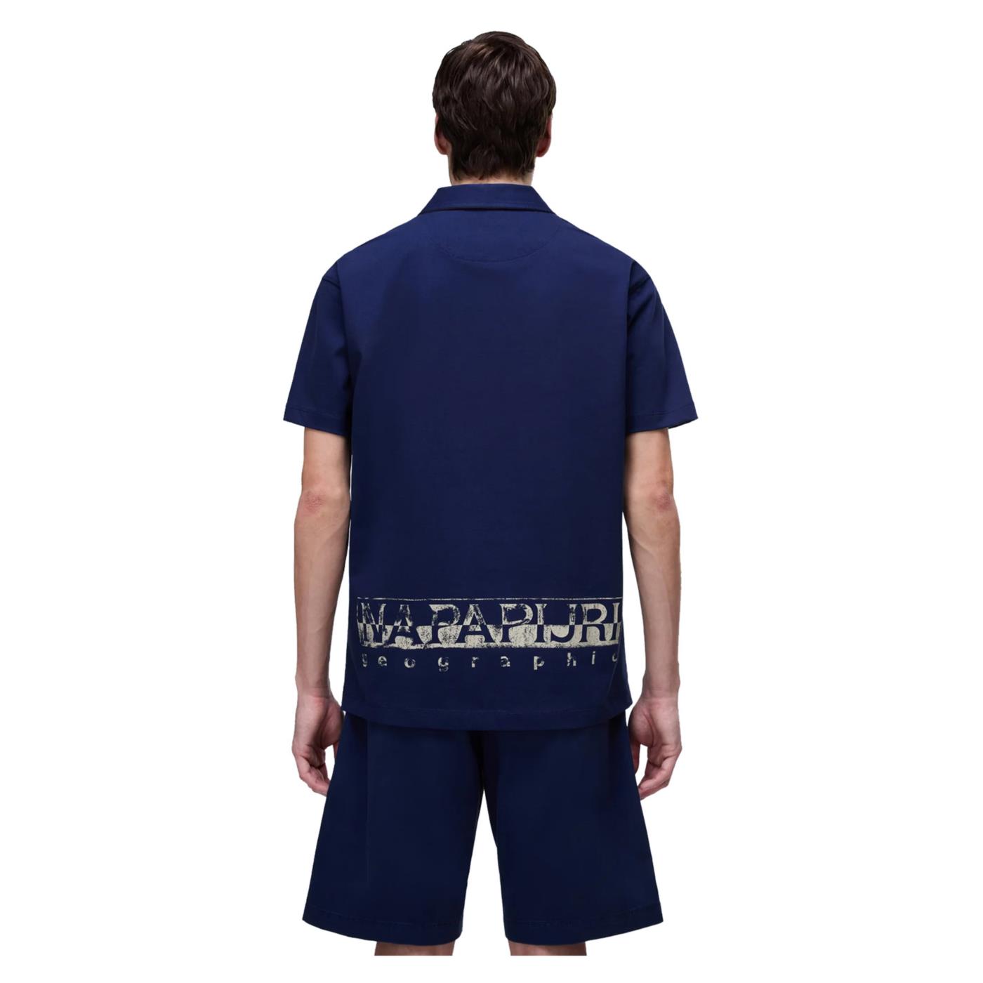 NAPAPIJRI POLO E-REFLECT SS - C1-blu - vista 2