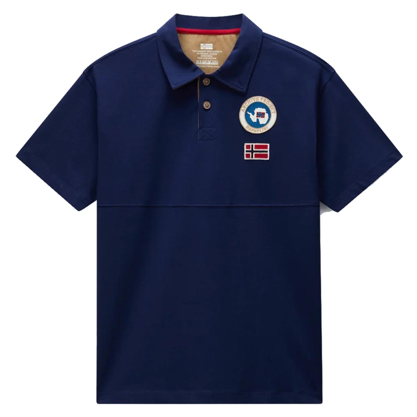 NAPAPIJRI POLO E-REFLECT SS - C1-blu - vista 3