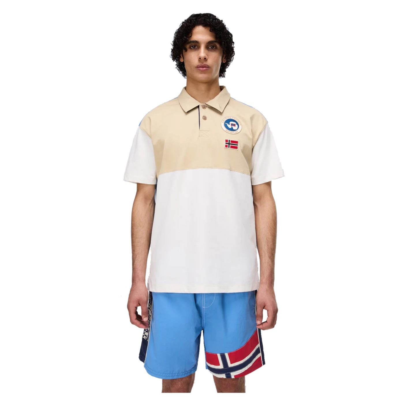 NAPAPIJRI POLO E-REFLECT SS - C1-beige - immagine principale