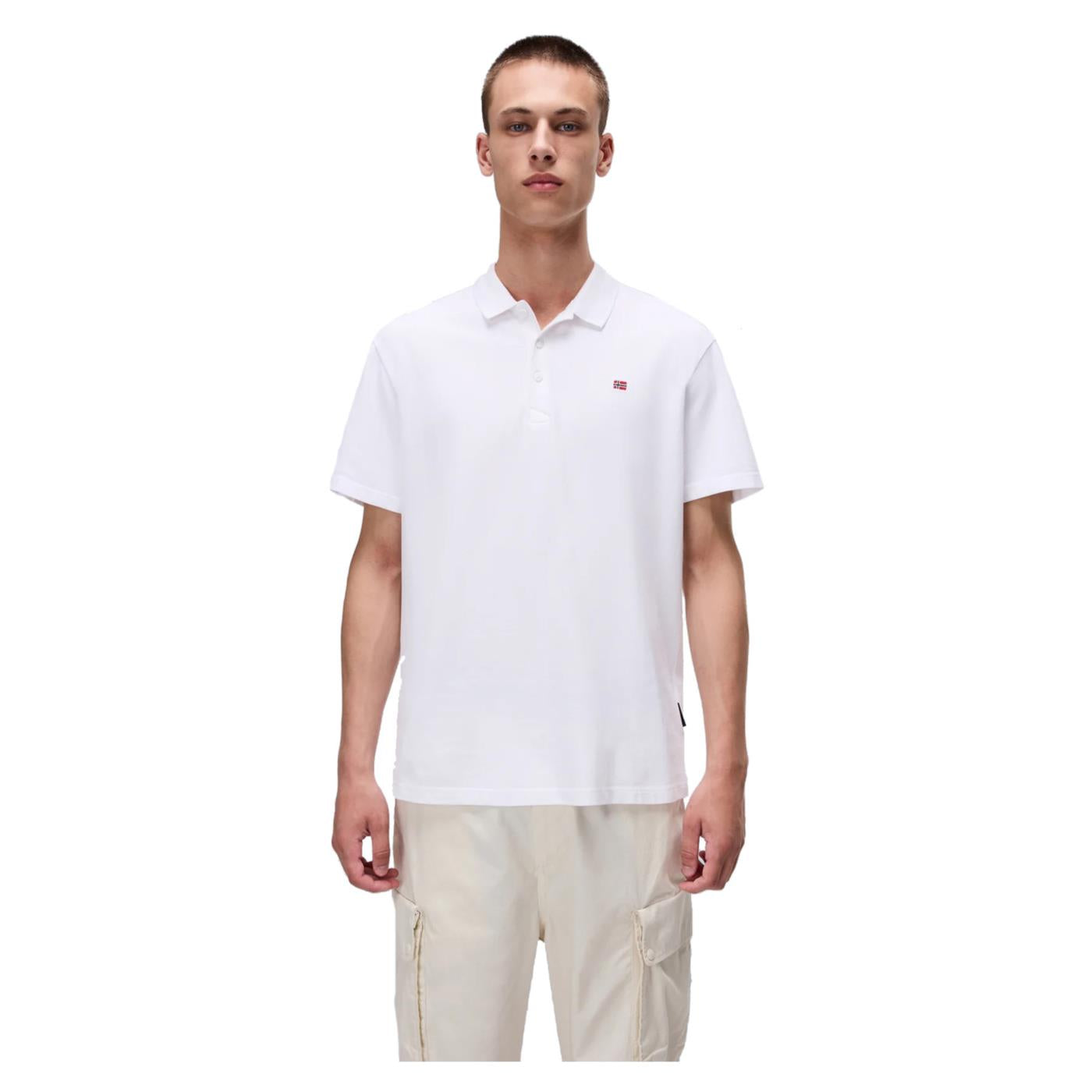 NAPAPIJRI POLO EALIS SHORT SLEEVE - C1-bianco - immagine principale
