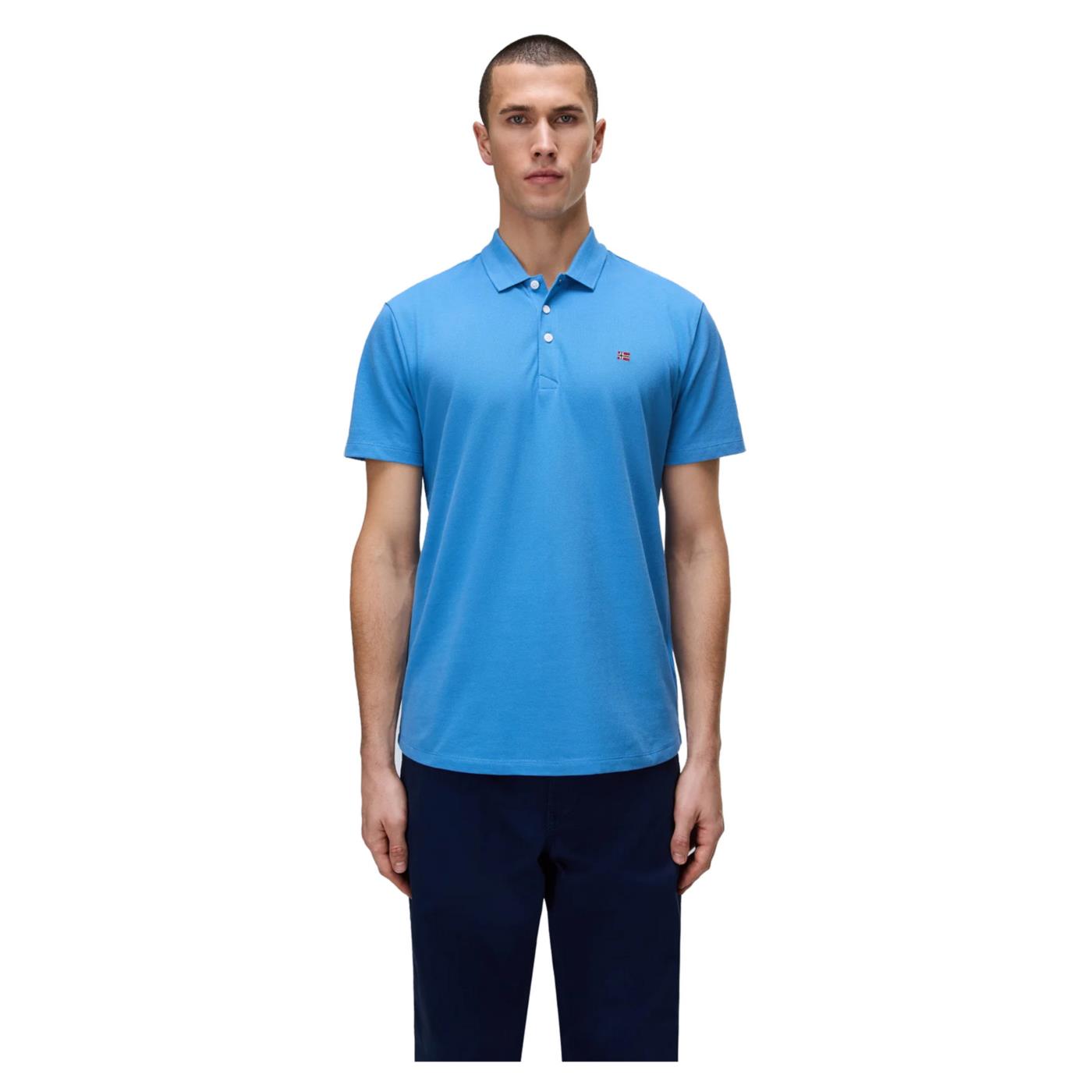 NAPAPIJRI POLO EALIS SHORT SLEEVE - C1-azzurro - immagine principale