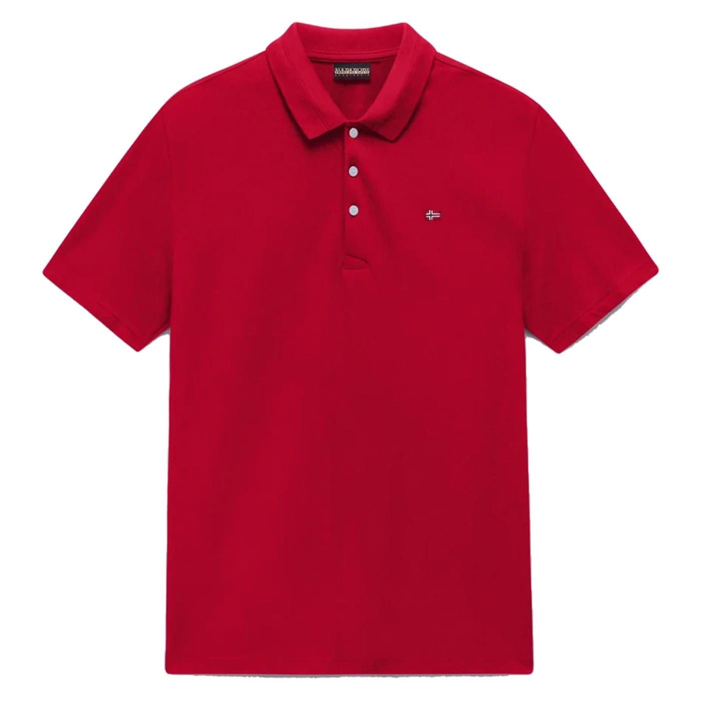 NAPAPIJRI POLO EALIS SHORT SLEEVE - C1-rosso - vista 3
