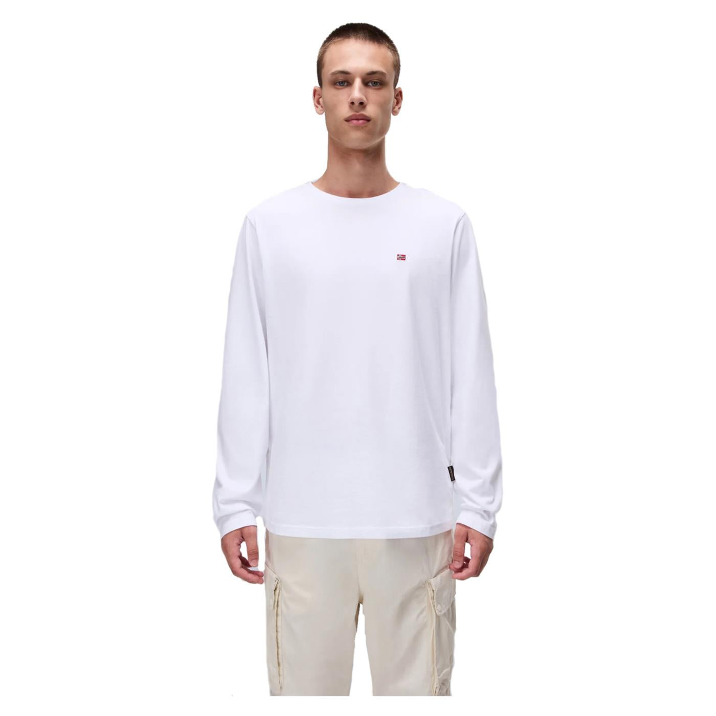NAPAPIJRI T-SHIRT SALIS LONG SLEEVE - Bianco - immagine principale