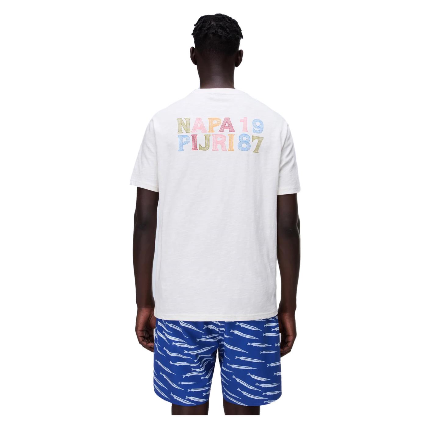 NAPAPIJRI T-SHIRT S-ELIOR SS - Bianco - vista 2