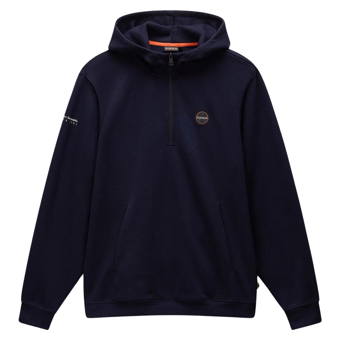 NAPAPIJRI B-BADGE HALF ZIP HOOD