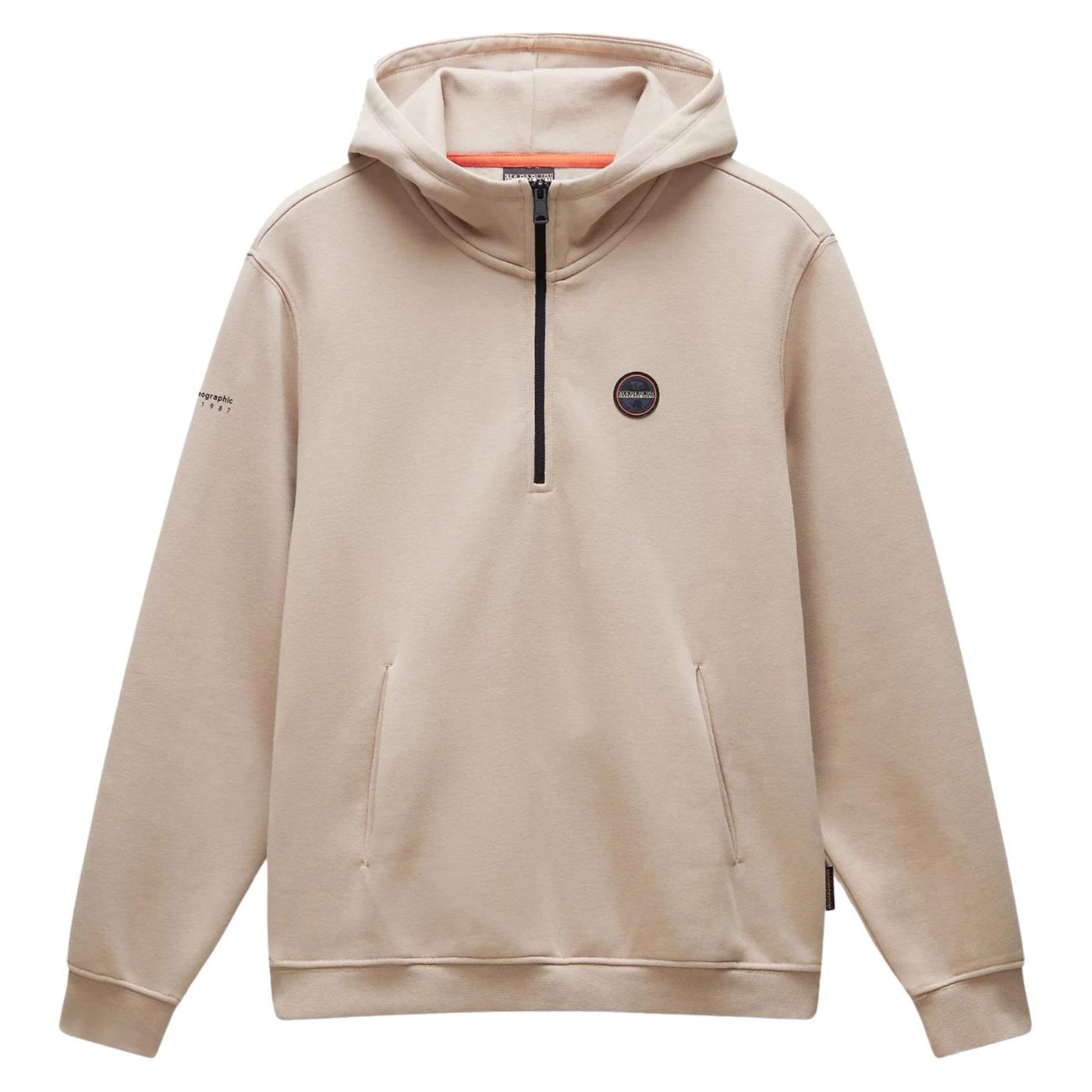 NAPAPIJRI B-BADGE HALF ZIP HOOD