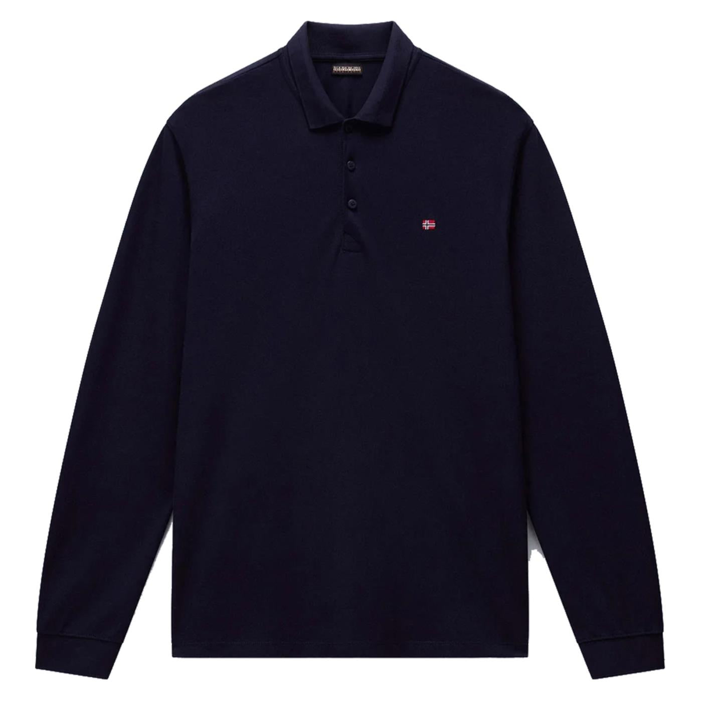 NAPAPIJRI POLO EALIS LONG SLEEVE - C1-blu - vista 3