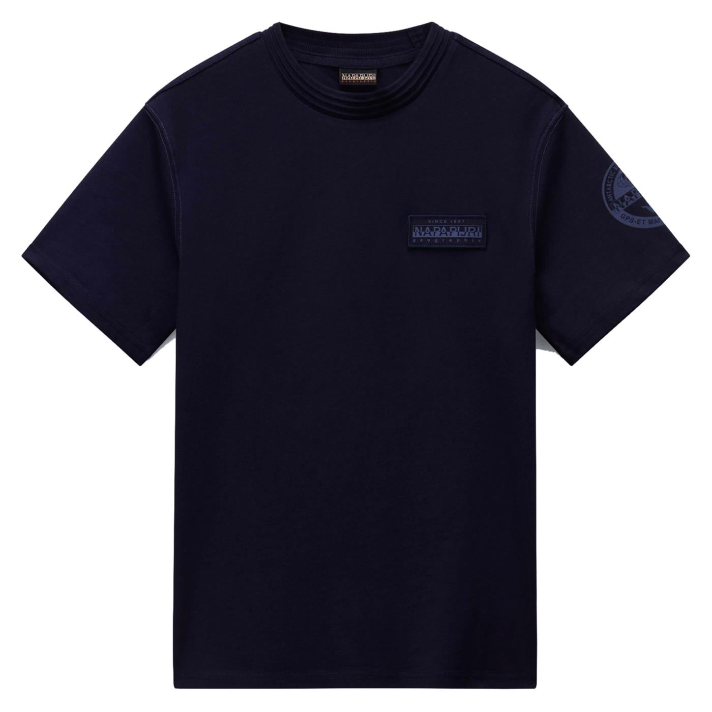 NAPAPIJRI T-SHIRT S-AMUNDSEN - C1-blu - vista 4