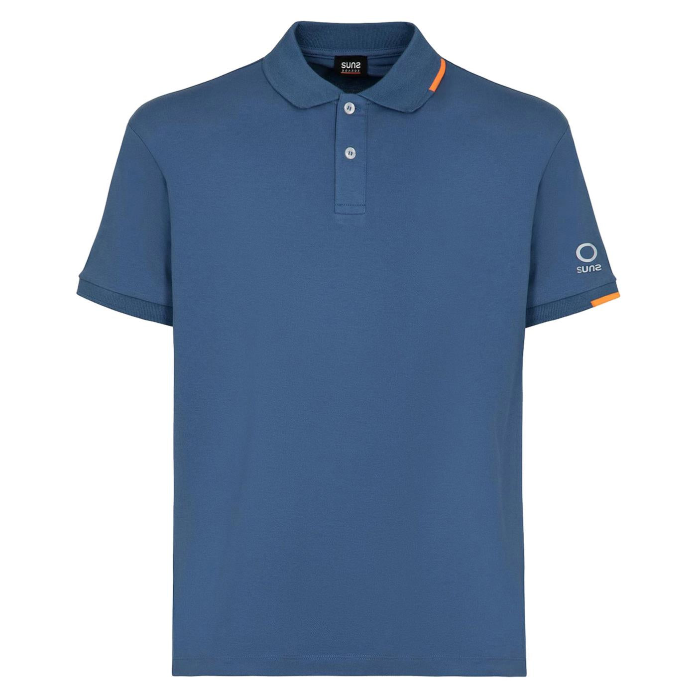 SUNS POLO FEDERICO TAG - C1-denim - immagine principale