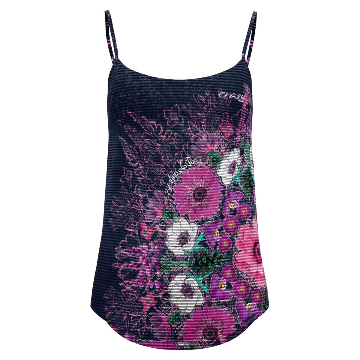 CRAZY IDEA TOP SHINY WOMAN