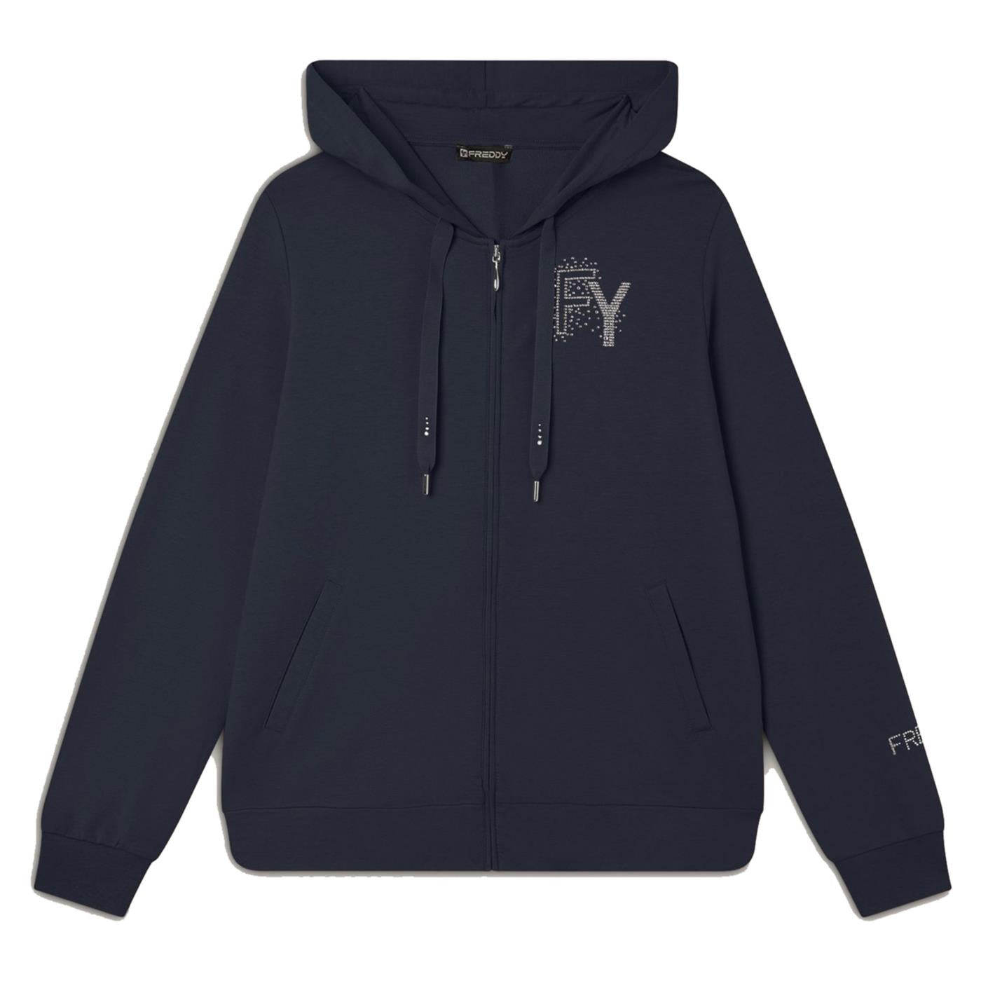 FREDDY COLLEGE LUXE FZH SWEATSHIRT