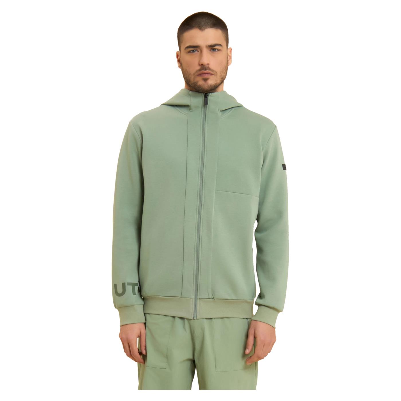 FREDDY FELPA HOODIE URBAN TECH - Verde - immagine principale