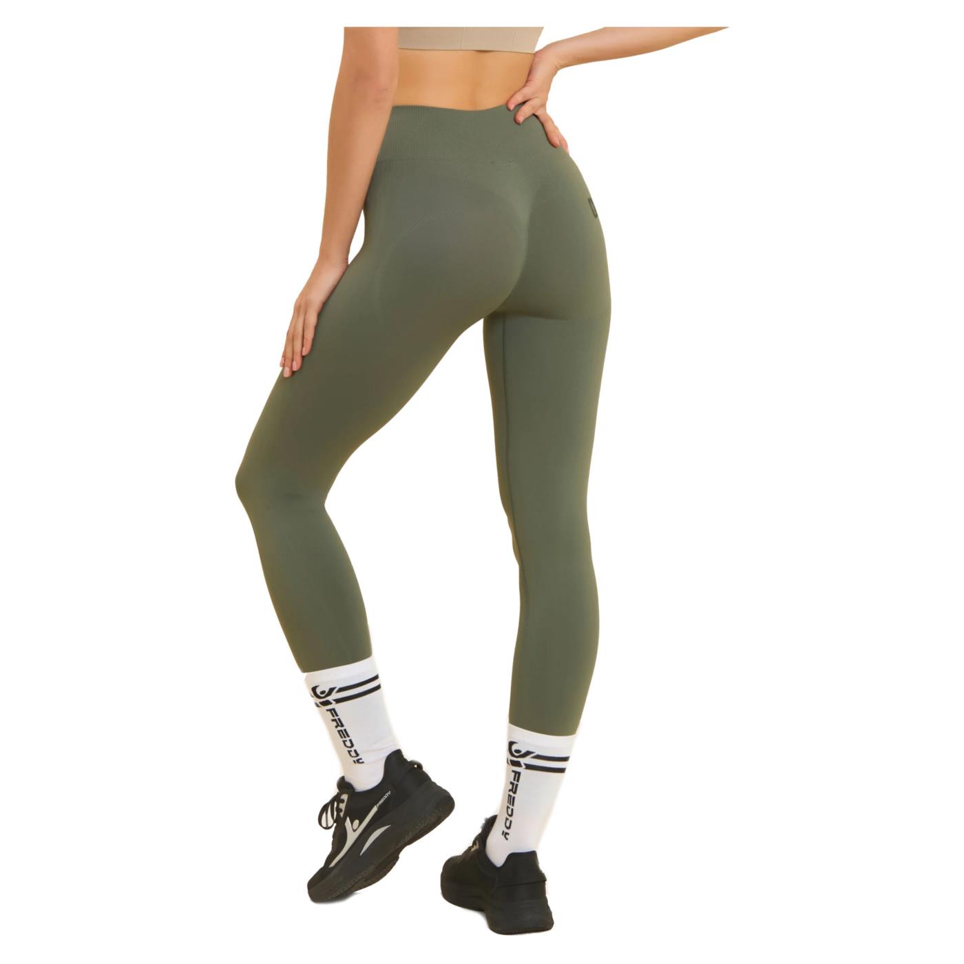 FREDDY SEAMLESS SKINNY PANT - Verde militare - vista 4
