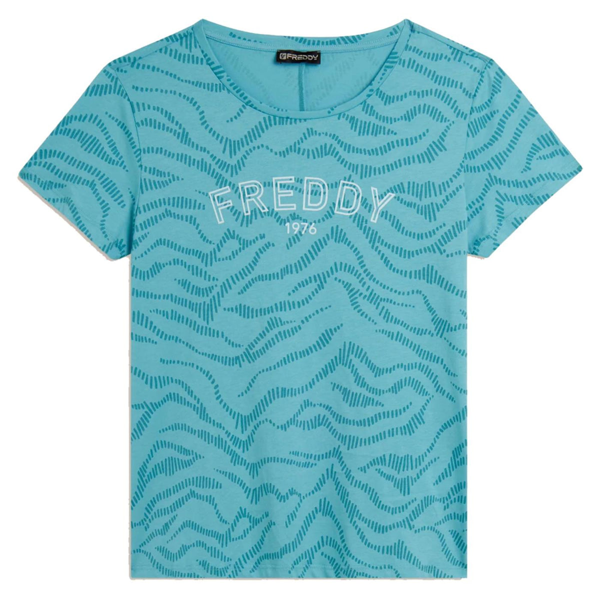 FREDDY T-SHIRT AOP LIGHT JERSEY