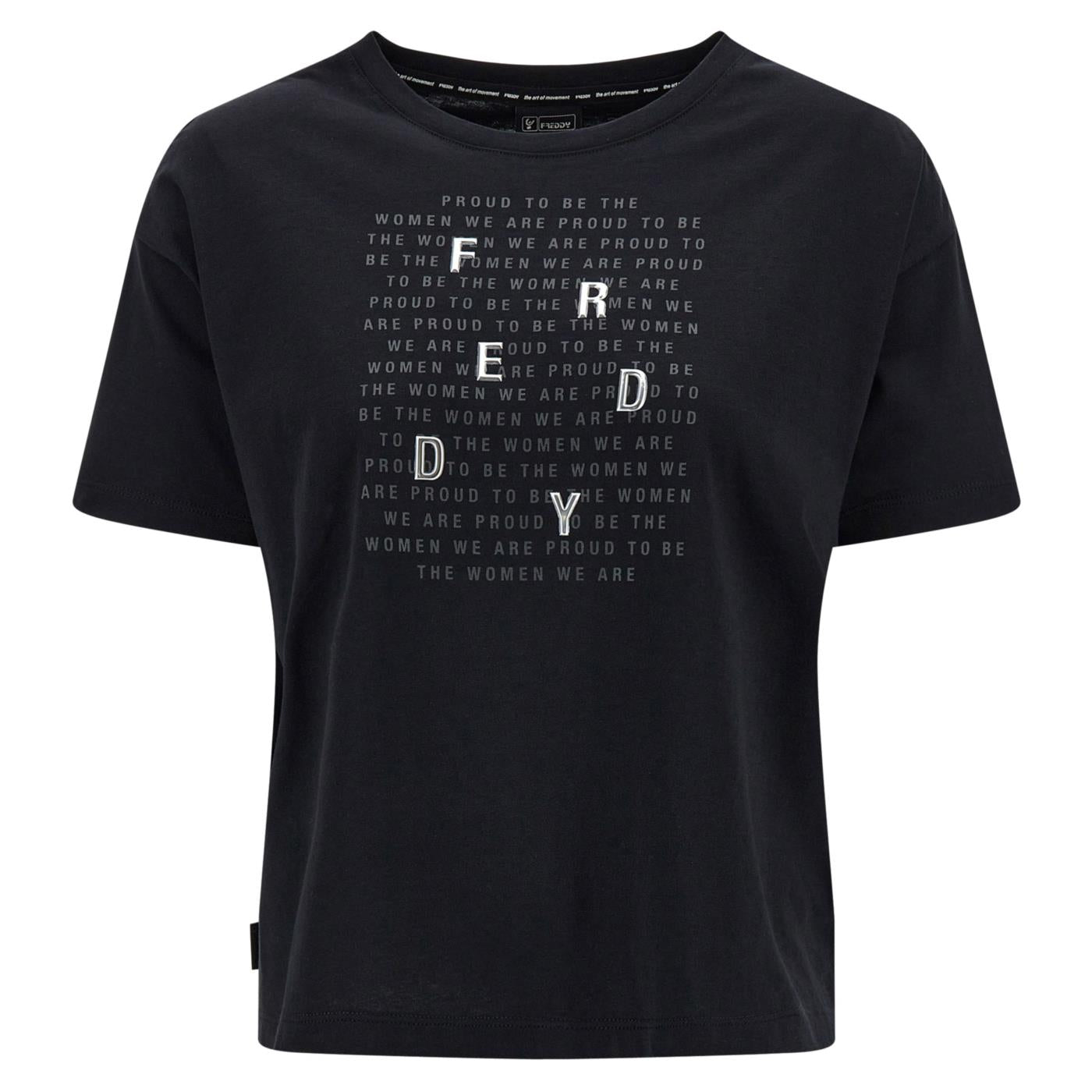 FREDDY MAGLIA MANICA CORTA - Nero - immagine principale