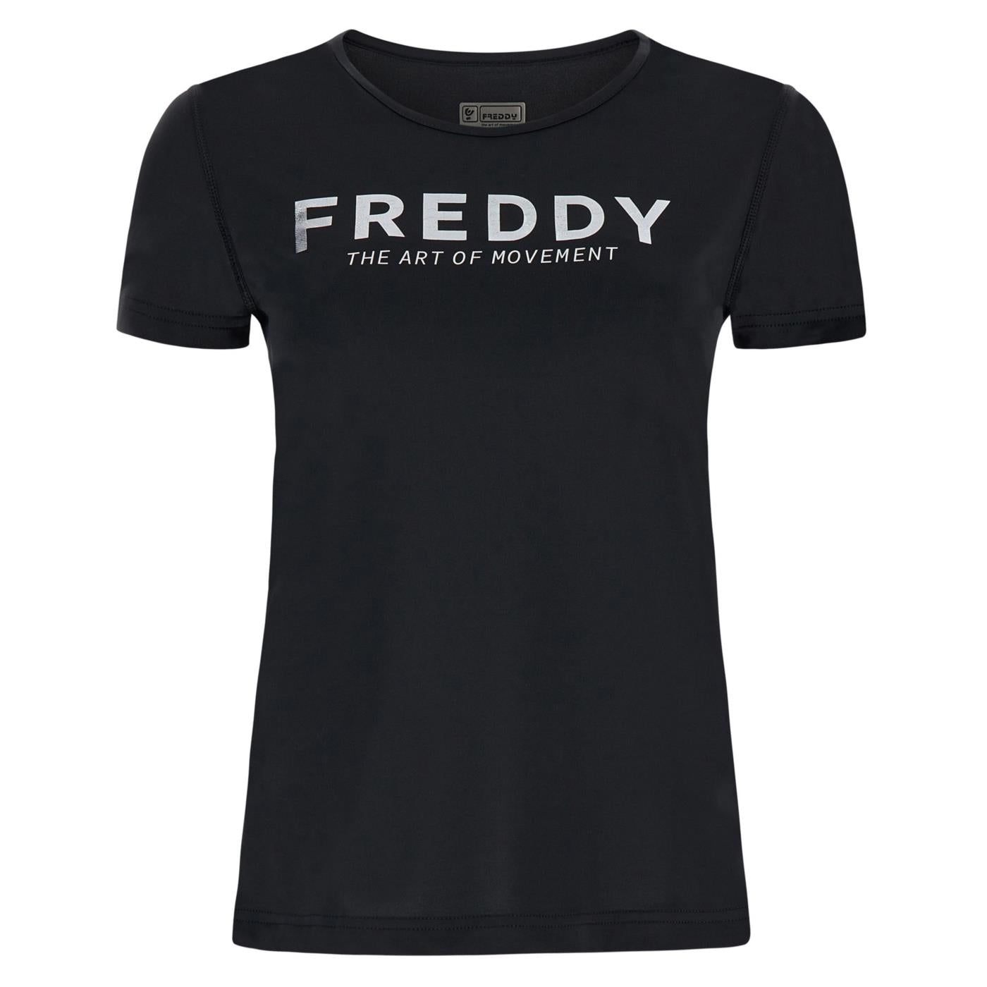 FREDDY TEE SS SUPERFIT STRETCH - Nero - immagine principale