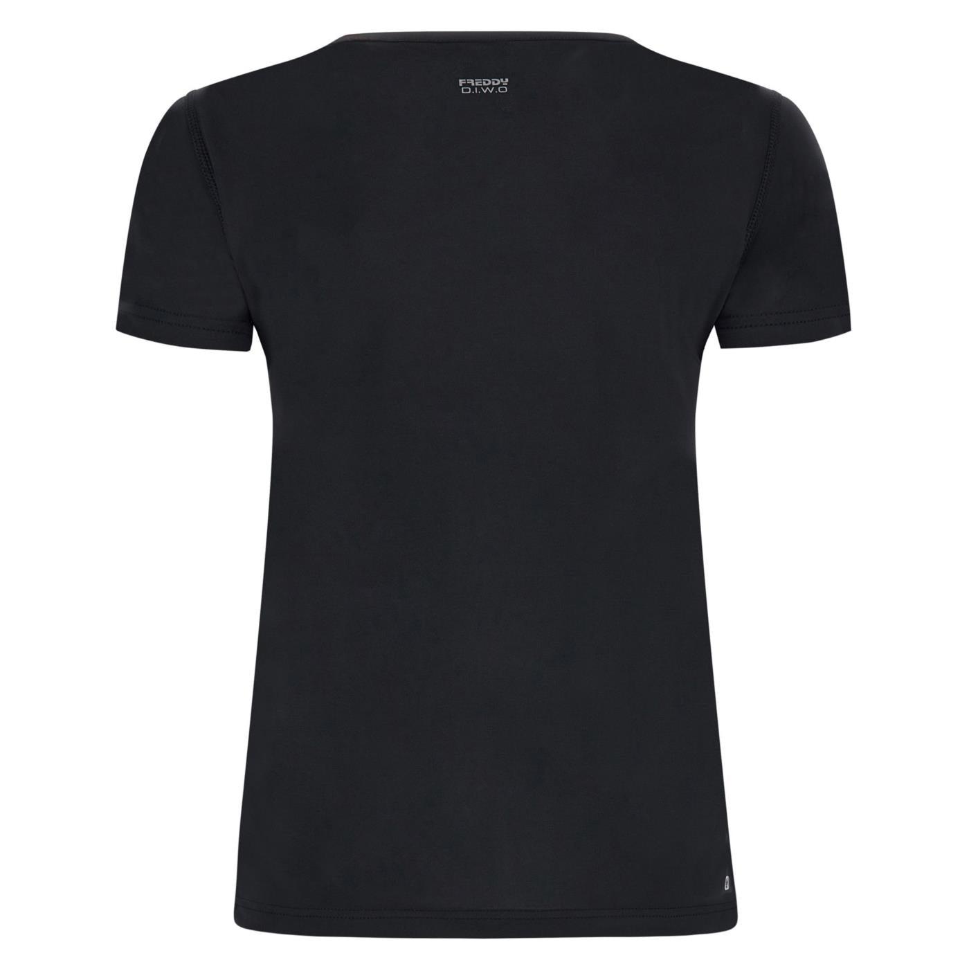 FREDDY TEE SS SUPERFIT STRETCH - Nero - vista 2