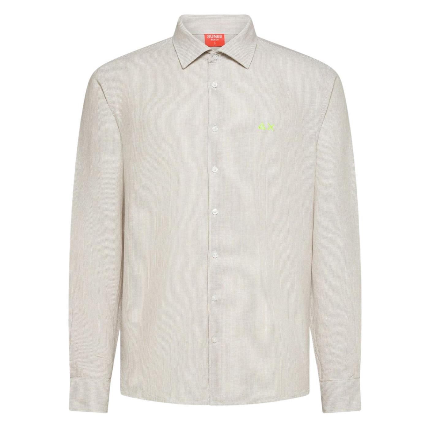 SUN68 SHIRT CLASSIC STRIPE - C1-beige - immagine principale