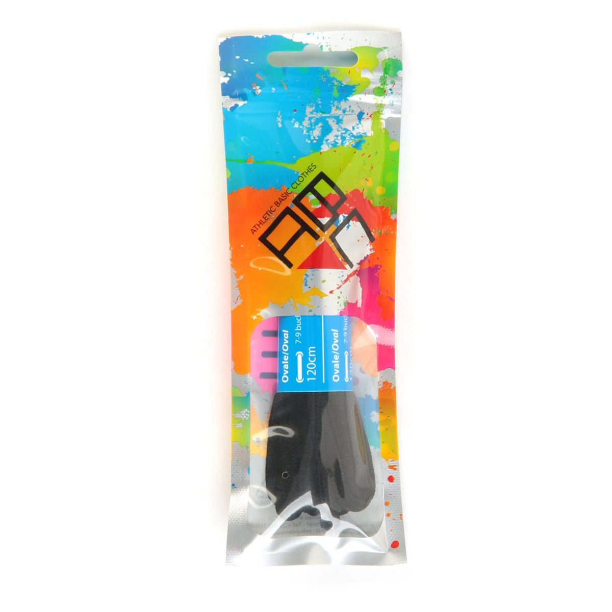 INTERSPORT LACES 120 CM OVAL BLACK