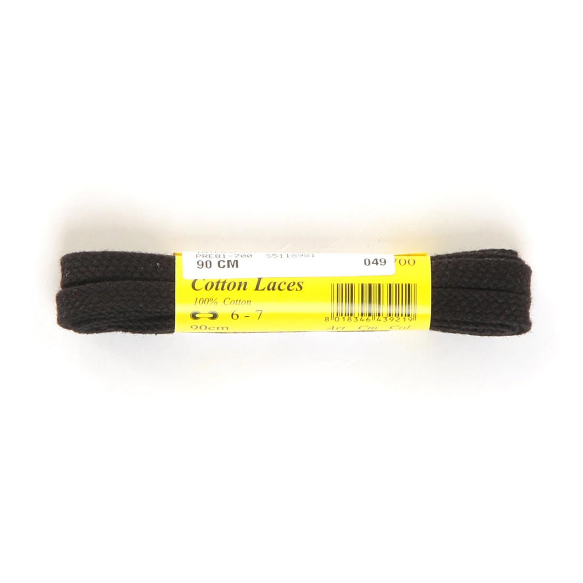 INTERSPORT FLAT LACES 90 CM BLACK