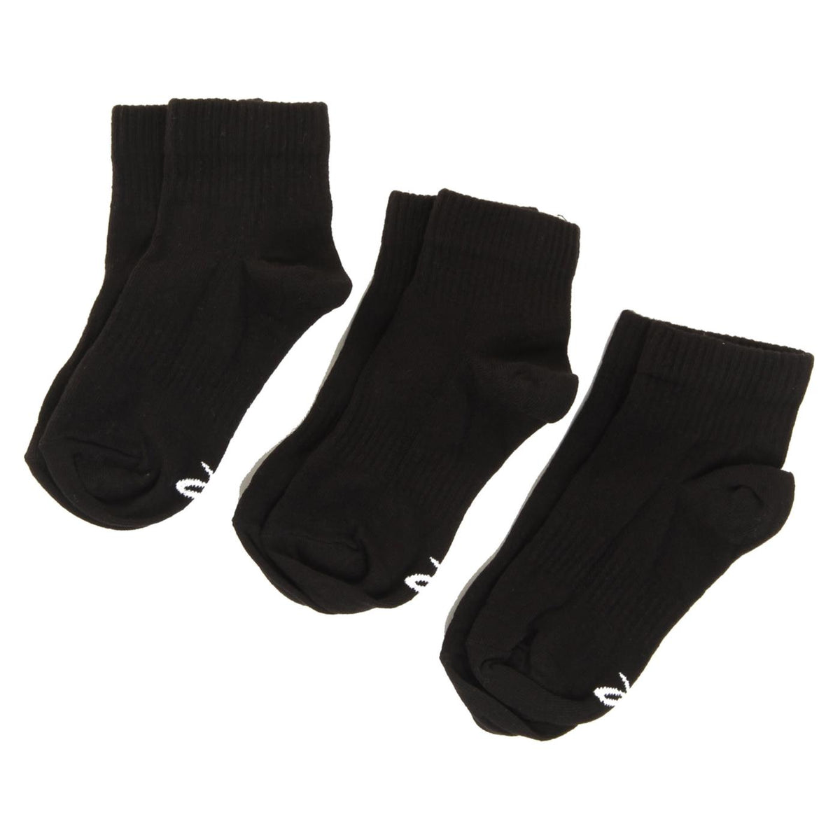 ENERGETICS 3PK QUARTER SOCKS