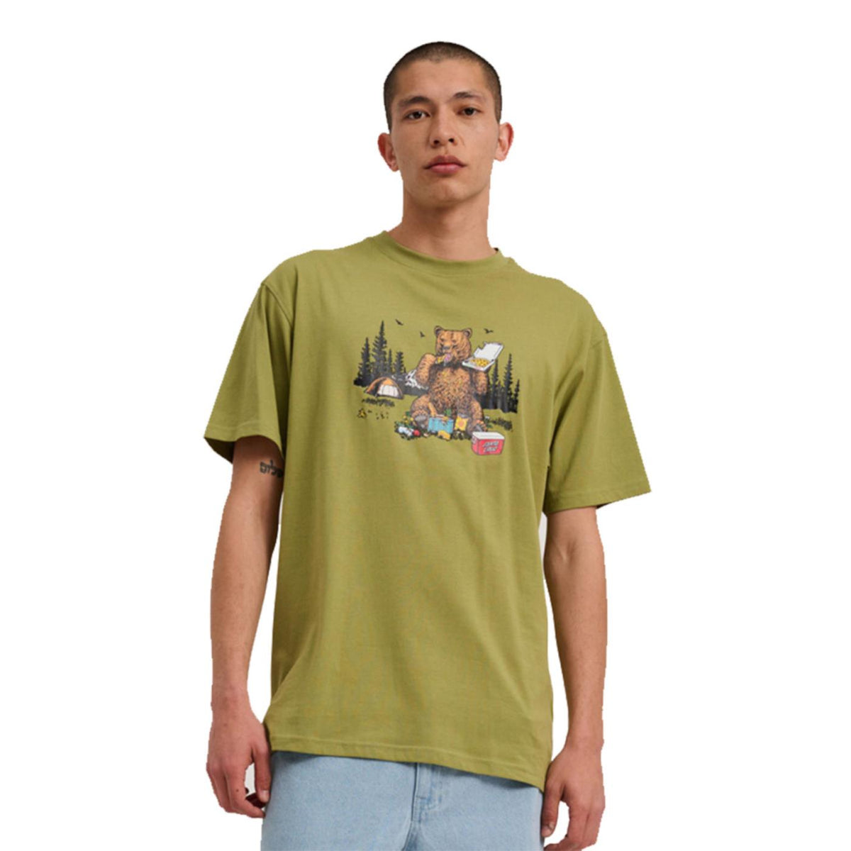 SANTA CRUZ BRAUN PIZZA BEAR T-SHIRT - seconda immagine