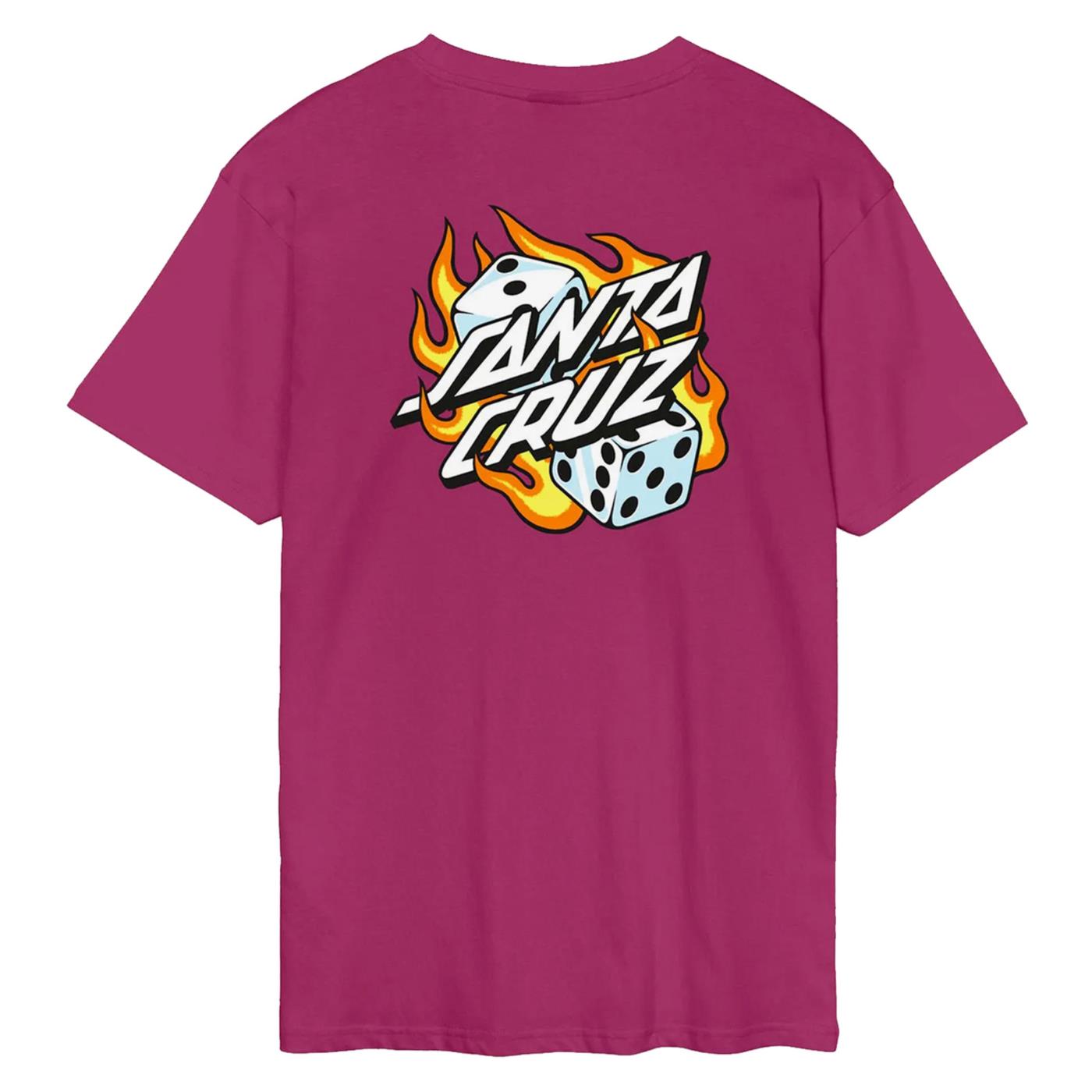 SANTA CRUZ FLAMING DICE DOT CHEST