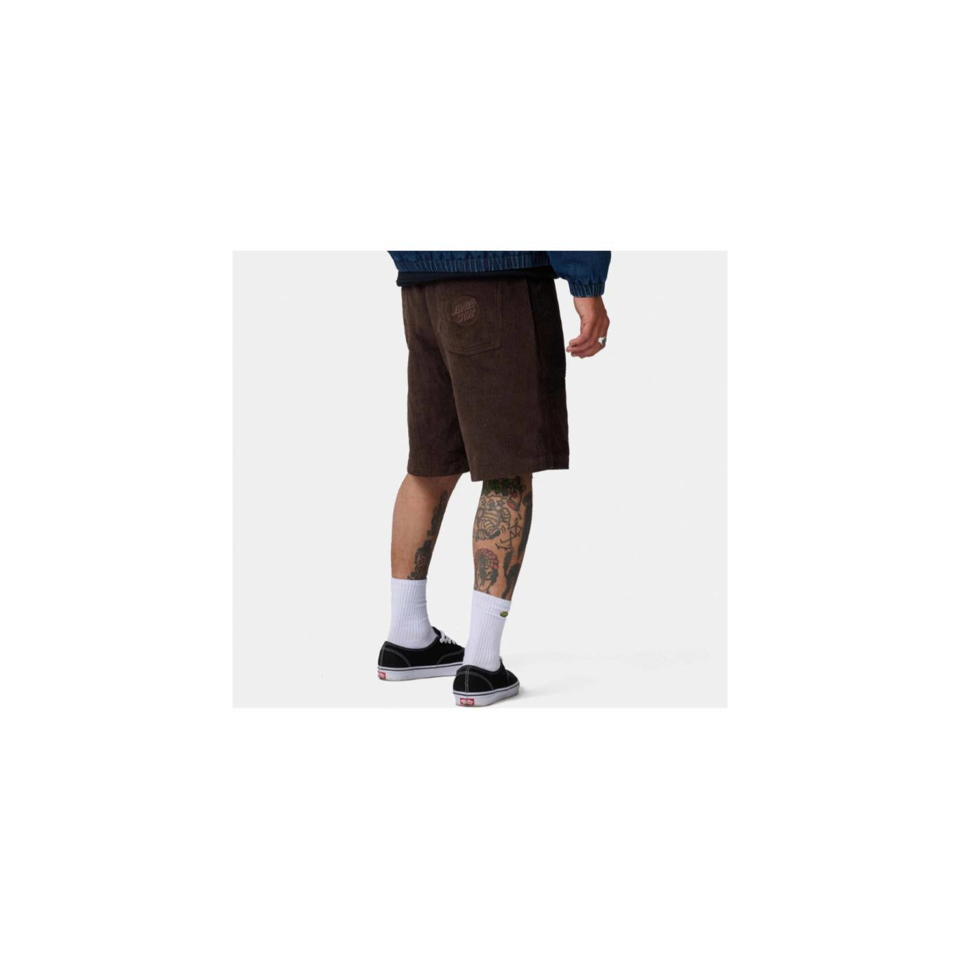 SANTA CRUZ OPUS DOT WORKWEAR SHORTS - Marrone scuro - vista 2