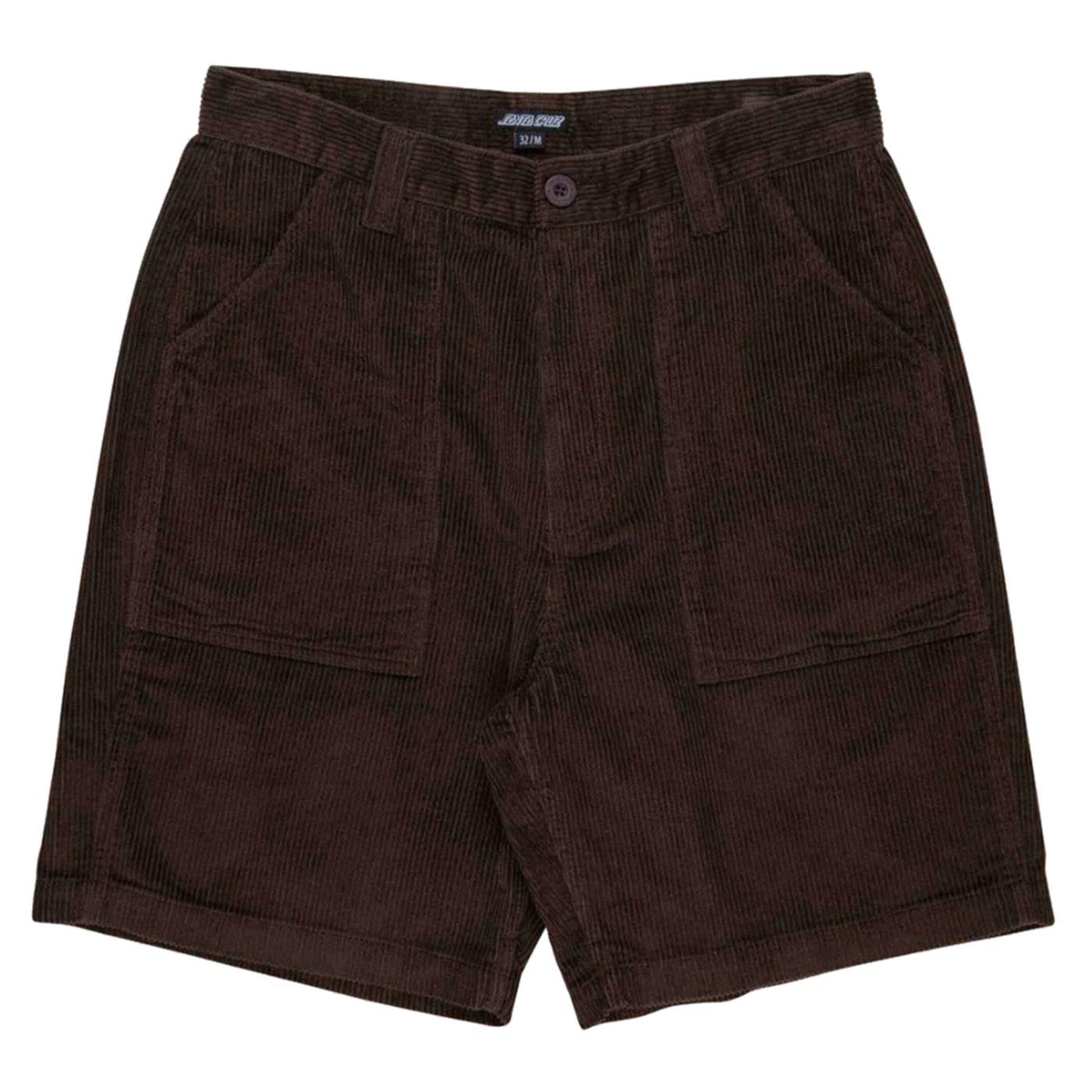 SANTA CRUZ OPUS DOT WORKWEAR SHORTS - Marrone scuro - vista 3
