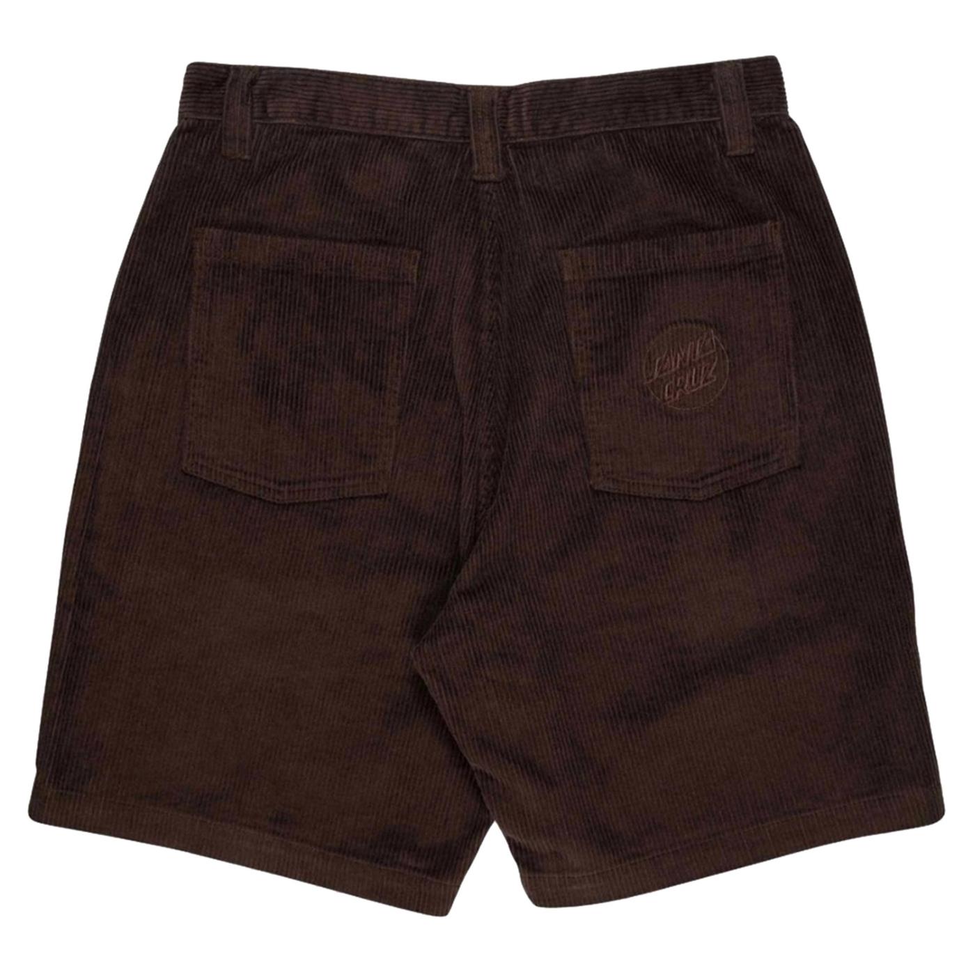 SANTA CRUZ OPUS DOT WORKWEAR SHORTS - Marrone scuro - vista 4