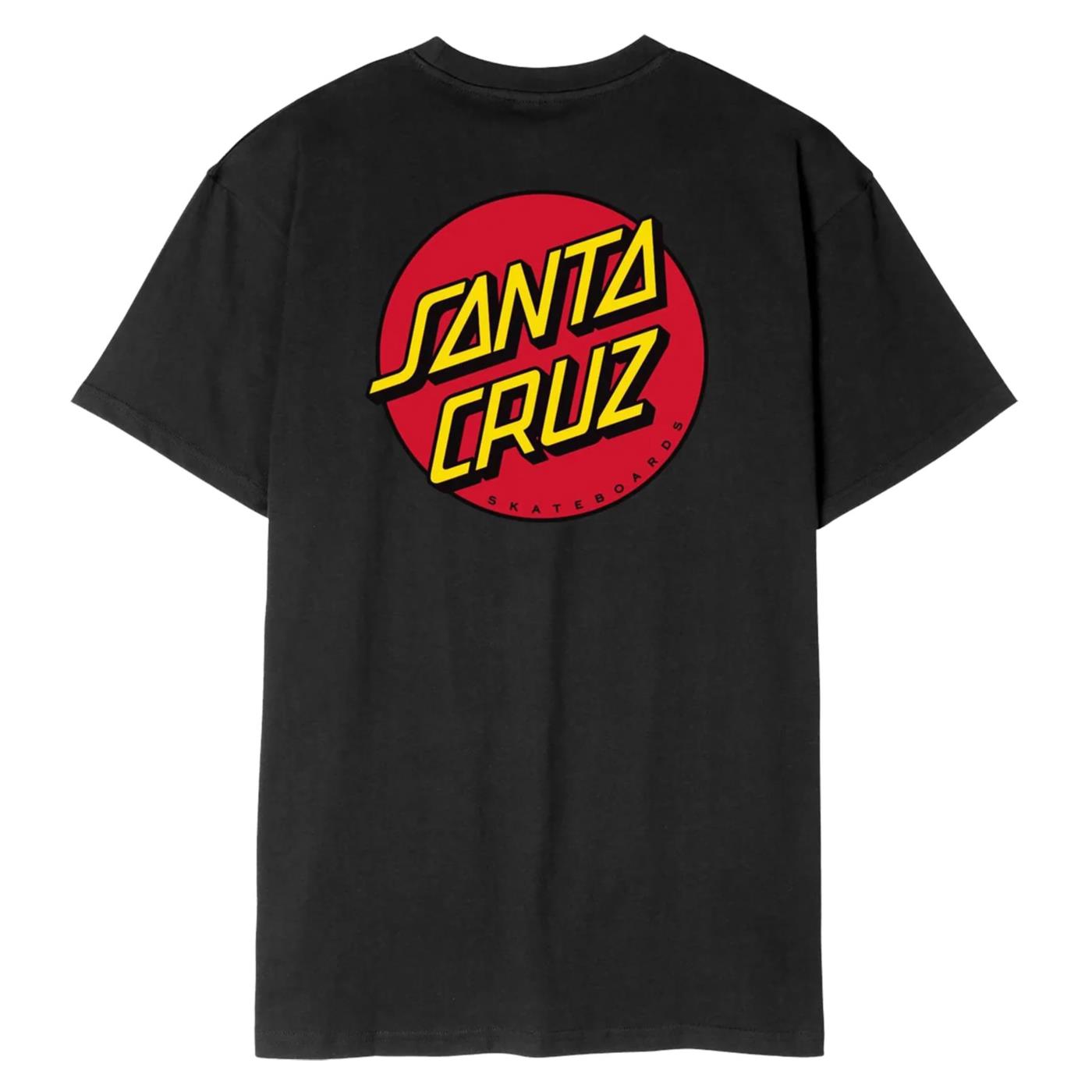 SANTA CRUZ CLASSIC DOT CHEST T-SHIRT - Nero - vista 2