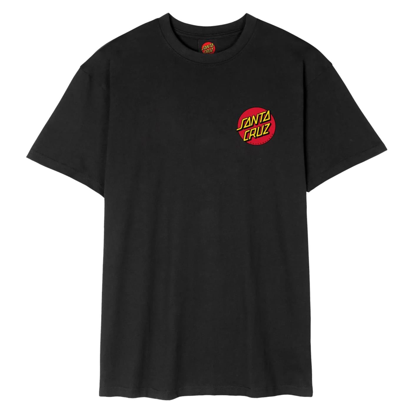 SANTA CRUZ CLASSIC DOT CHEST T-SHIRT - Nero - vista 3