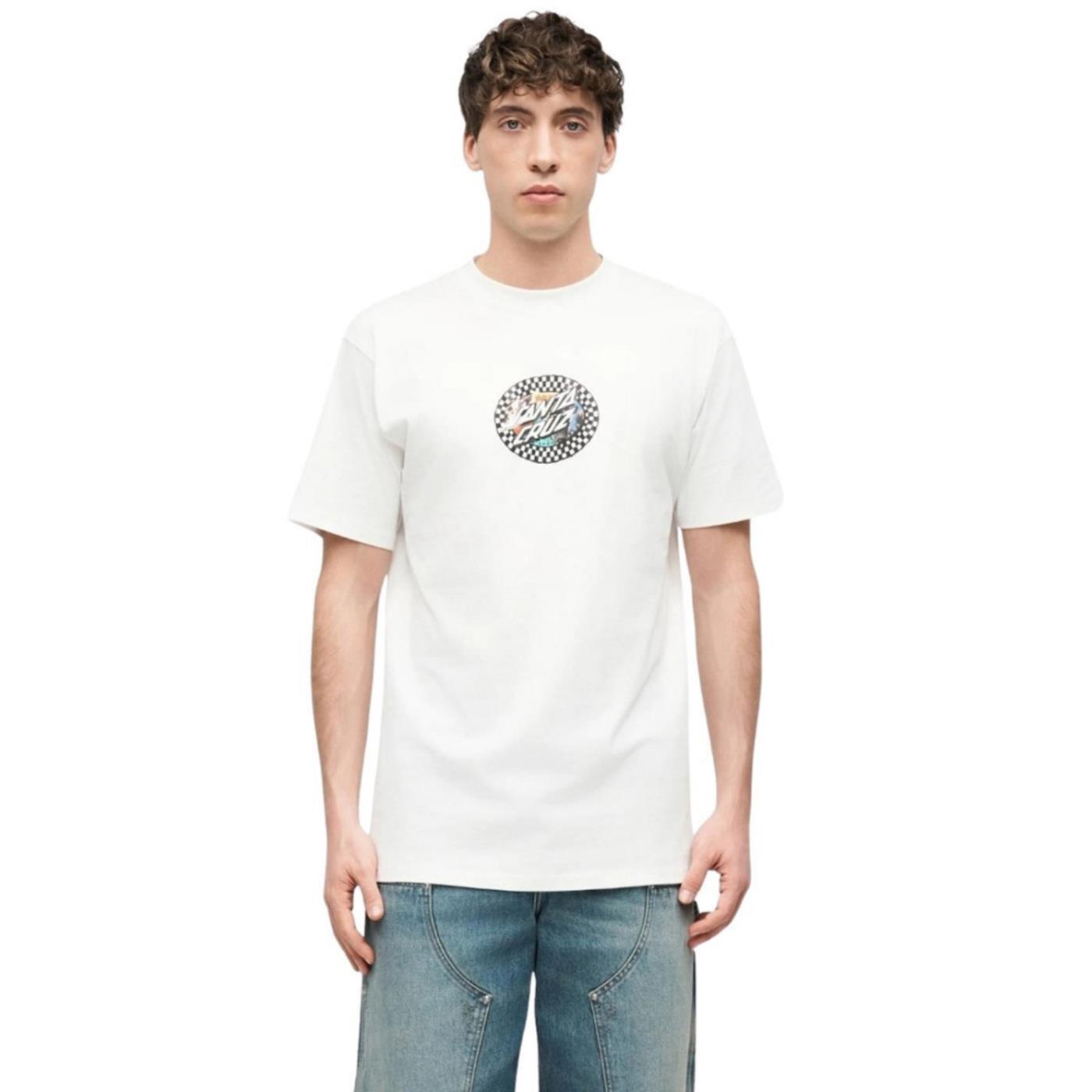 SANTA CRUZ COLLAGE OVAL DOT T-SHIRT - Bianco - immagine principale