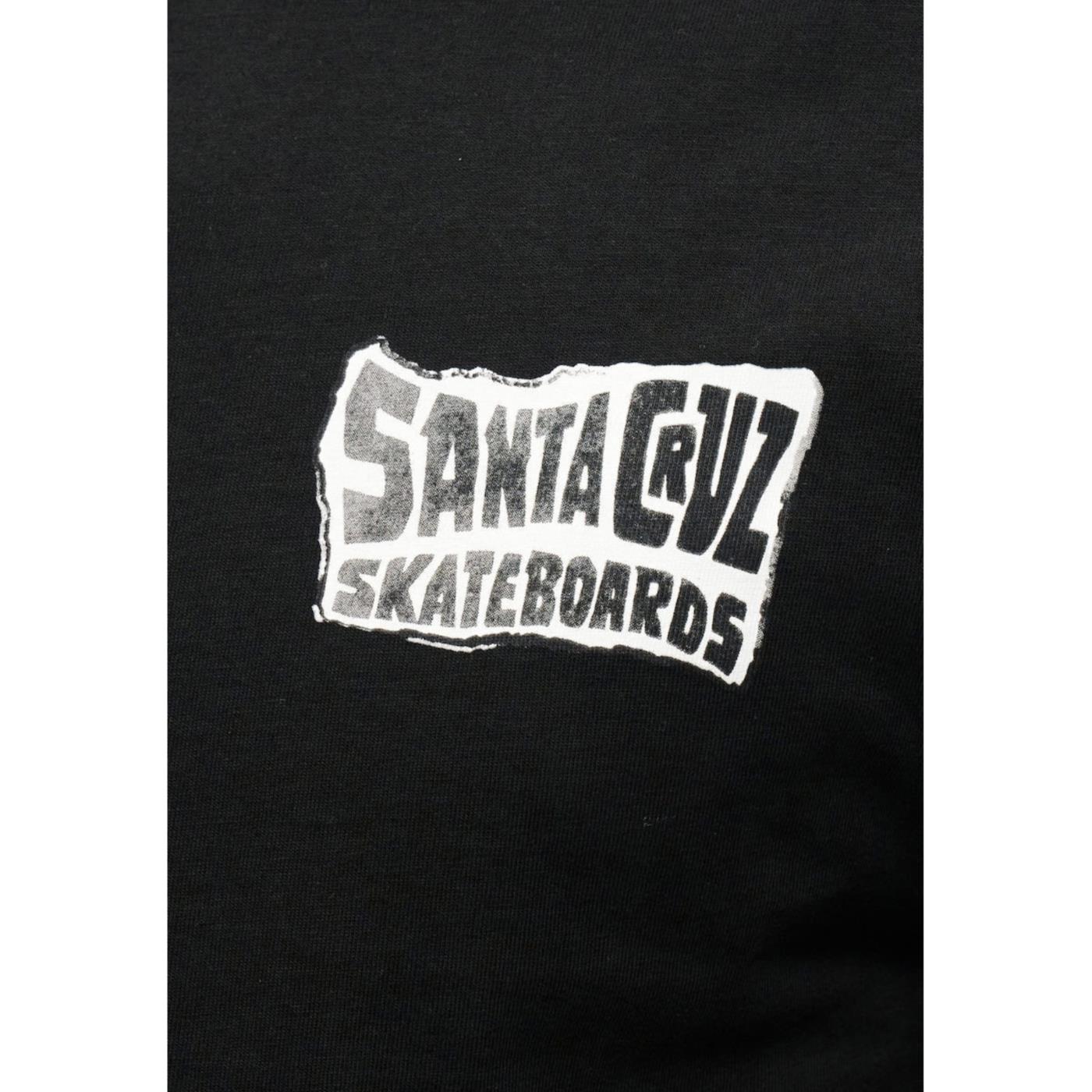 SANTA CRUZ COLLAGE HAND T-SHIRT - Nero - vista 3