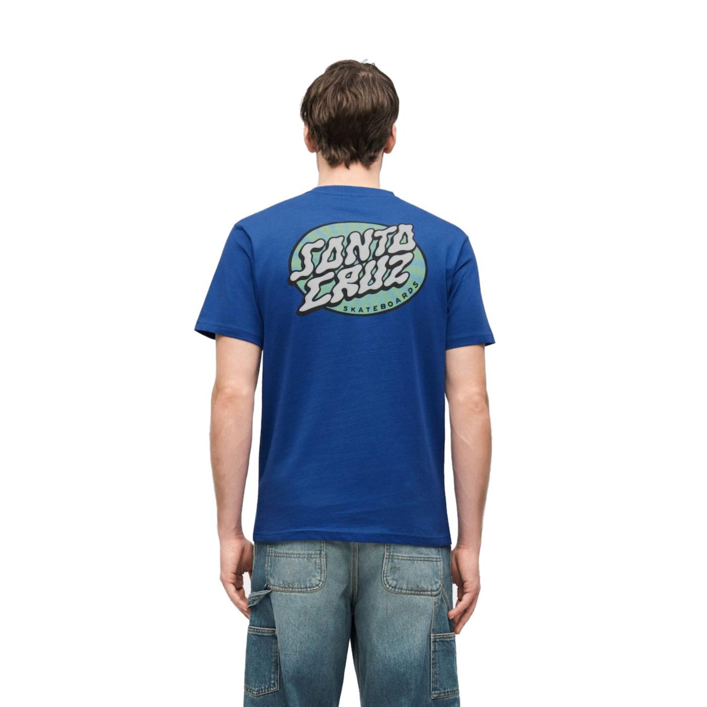 SANTA CRUZ VERTIGO DOT T-SHIRT - Blu Royal - vista 2