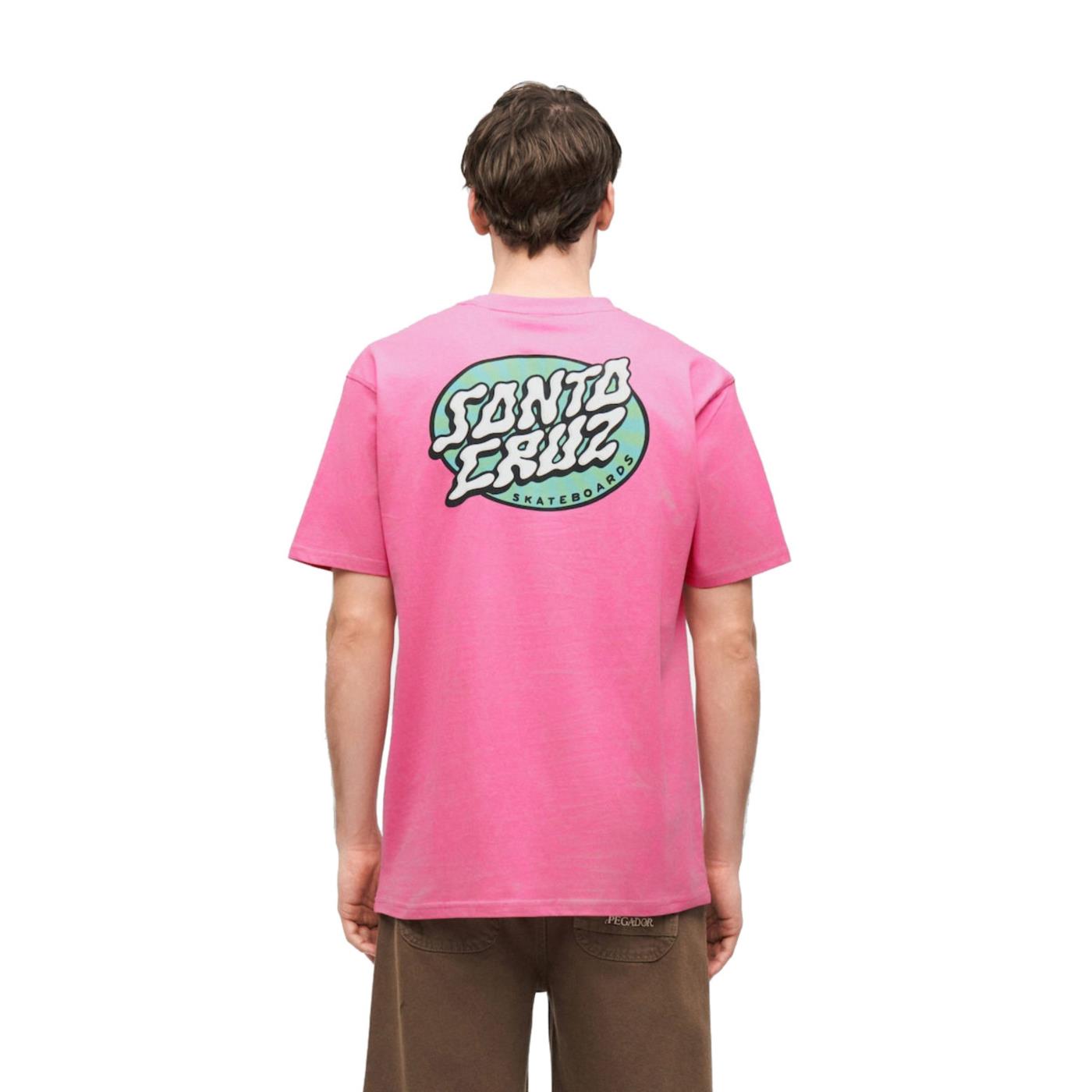 SANTA CRUZ VERTIGO DOT T-SHIRT - Rosa - vista 2