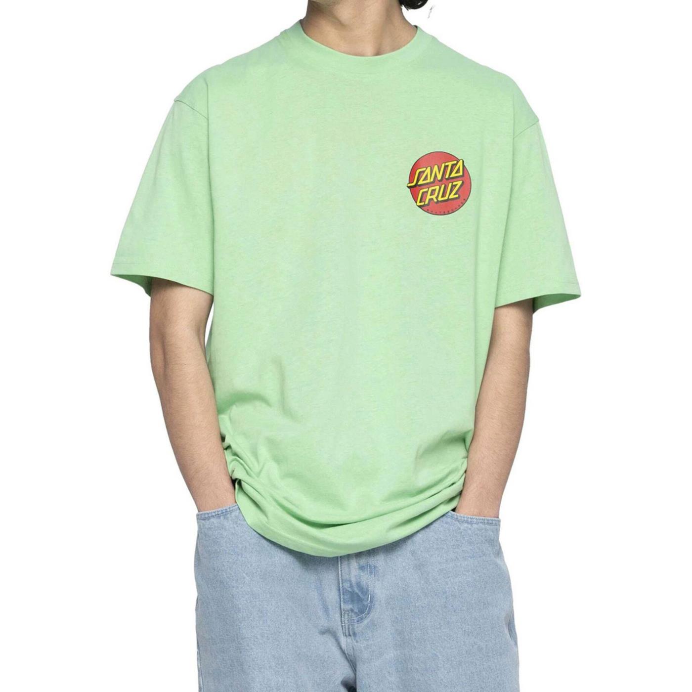 SANTA CRUZ CLASSIC DOT CHEST T-SHIRT - Lime - immagine principale