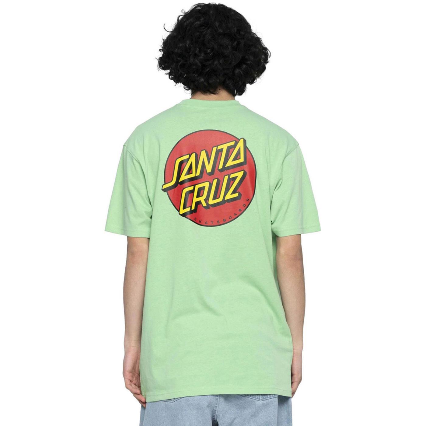 SANTA CRUZ CLASSIC DOT CHEST T-SHIRT - Lime - vista 2