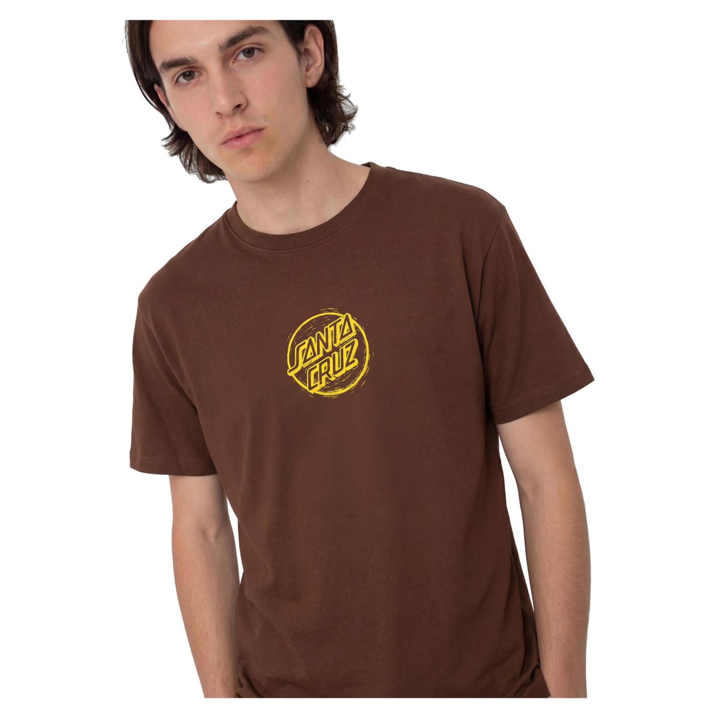 SANTA CRUZ STAMPED OPUS FRONT TEE - Marrone scuro - vista 2