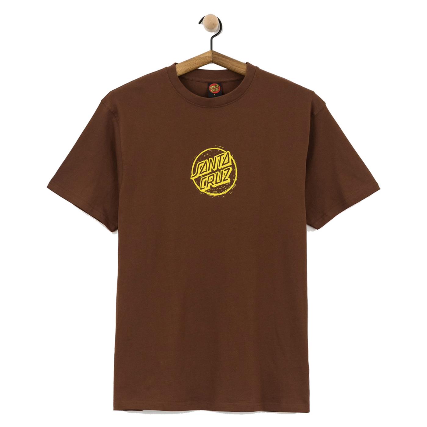SANTA CRUZ STAMPED OPUS FRONT TEE - Marrone scuro - vista 3