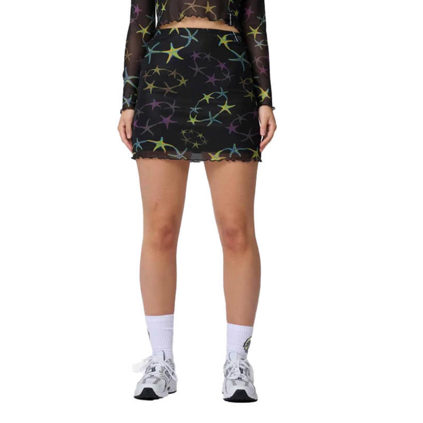 SANTA CRUZ STRIP DIGI MESH MINISKIRT - Nero - immagine principale