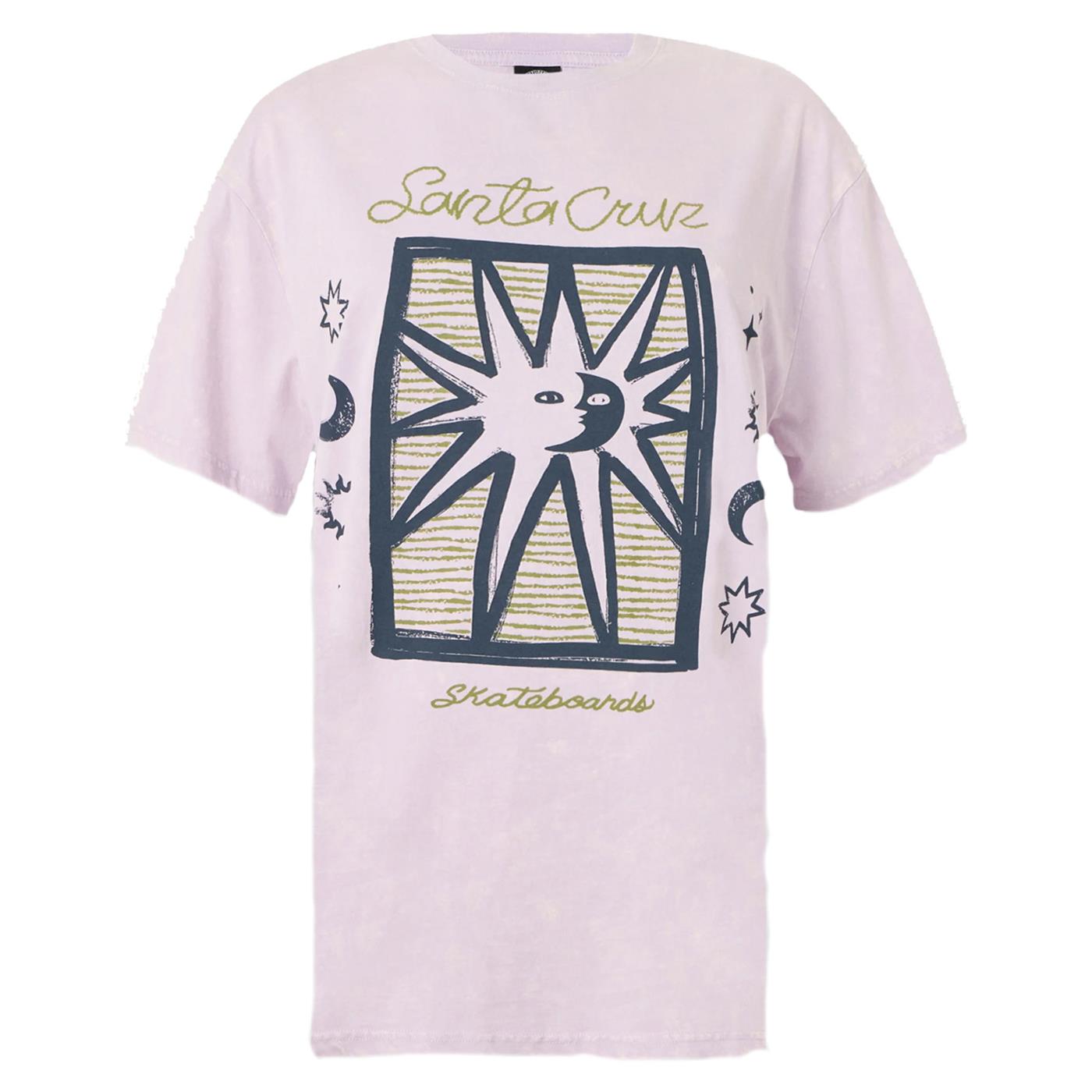 SANTA CRUZ SUN STAMP SCRIPT W TEE - Lilla - vista 3