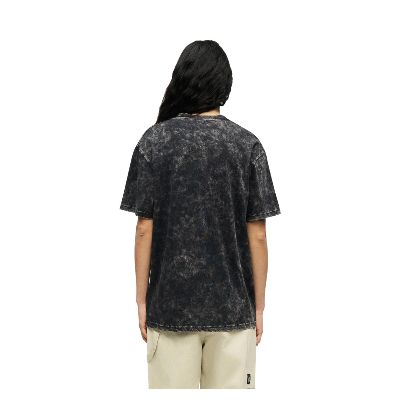 SANTA CRUZ SUN STAMP SCRIPT W TEE - Nero - vista 2